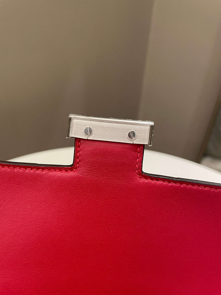 Hermes Constance 18 Rouge Casaque Epsom