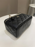 Chanel Quilted Mini Vanity Rectangular Black Caviar