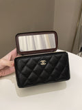 Chanel Quilted Mini Vanity Rectangular Black Caviar