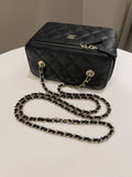 Chanel Quilted Mini Vanity Rectangular Black Caviar