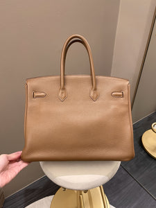 Hermes Birkin 35 Alezan Clemence