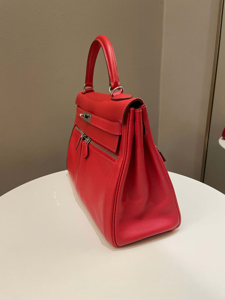 Hermes Kelly Lakis 32 Vermillion Swift