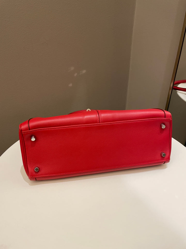 Hermes Kelly Lakis 32 Vermillion Swift