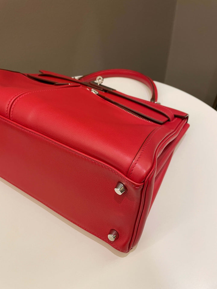 Hermes Kelly Lakis 32 Vermillion Swift