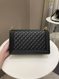 Chanel Quilted New Medium Boy Black Caviar