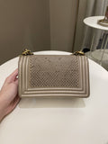 Chanel Scales Small Boy Gold Lambskin