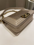 Chanel Scales Small Boy Gold Lambskin