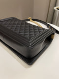 Chanel Quilted New Medium Boy Black Caviar