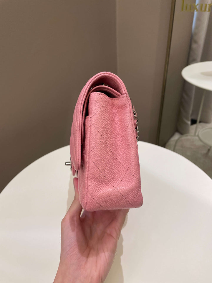 Chanel Classic Medium Double Flap Sakura Pink Caviar