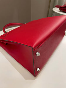 Hermes Kelly Sellier 32 Rouge Casaque Epsom