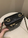 Chanel 22C Quilted Vanity Vertical Black Caviar