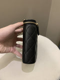 Chanel 22C Quilted Vanity Vertical Black Caviar