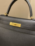 Hermes Kelly Sellier 28 Black Epsom