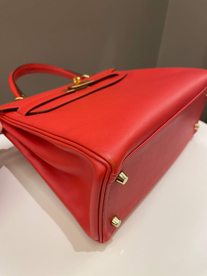 Hermes Kelly 28 Rouge Tomato Evercolor