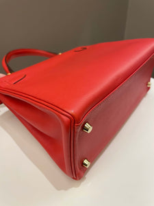 Hermes Kelly 28 Rouge Tomato Evercolor