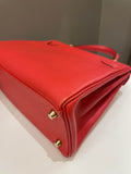 Hermes Kelly 28 Rouge Tomato Evercolor