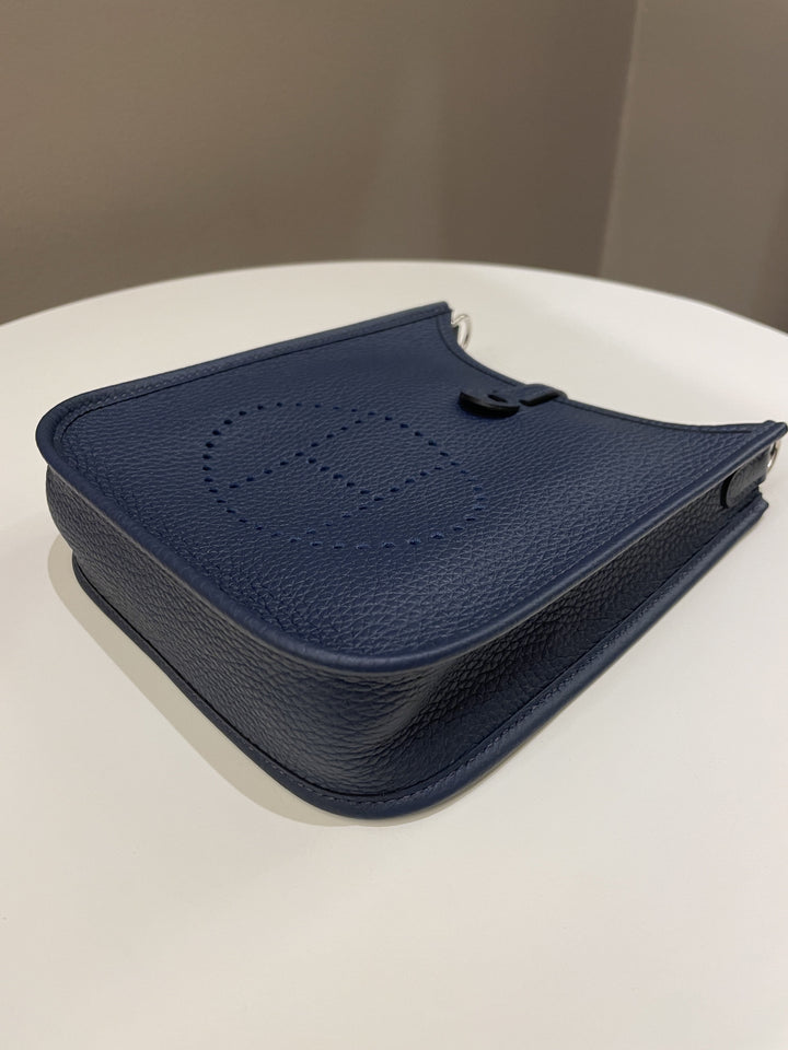 Hermes Mini Evelyne Bleu De Prusse