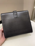 Chanel Vintage Messenger Crossbody Black Grainy Leather