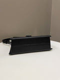 Chanel Vintage Messenger Crossbody Black Grainy Leather