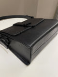 Chanel Vintage Messenger Crossbody Black Grainy Leather
