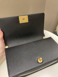 Chanel Quilted Boy Old Medium Black Caviar