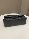 Chanel 23B Classic Quilted So Black Mini Rectangular Black Lambskin