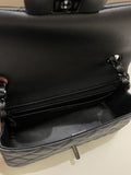 Chanel 23B Classic Quilted So Black Mini Rectangular Black Lambskin