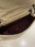 Chanel Quilted Handle Flap Bag Beige Calfskin