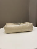 Chanel Quilted Handle Flap Bag Beige Calfskin