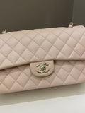 Chanel Classic Quilted Medium Double Flap Beige Caviar