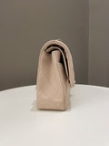 Chanel Classic Quilted Medium Double Flap Beige Caviar