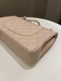 Chanel Classic Quilted Medium Double Flap Beige Caviar