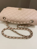 Chanel Classic Quilted Medium Double Flap Beige Caviar