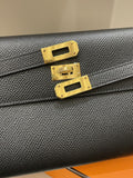 Hermes Kelly To Go Black Epsom