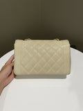 Chanel Vintage Quilted Diana Flap Bag Light Beige