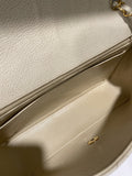 Chanel Vintage Quilted Diana Flap Bag Light Beige