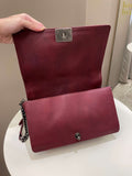 Chanel Boy Reverso Burgundy Calfskin