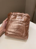 Chanel 23S Mini 22 Metallic Rose Gold Copper