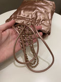 Chanel 23S Mini 22 Metallic Rose Gold Copper