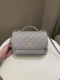 Chanel Business Affinity Flap Grey Caviar