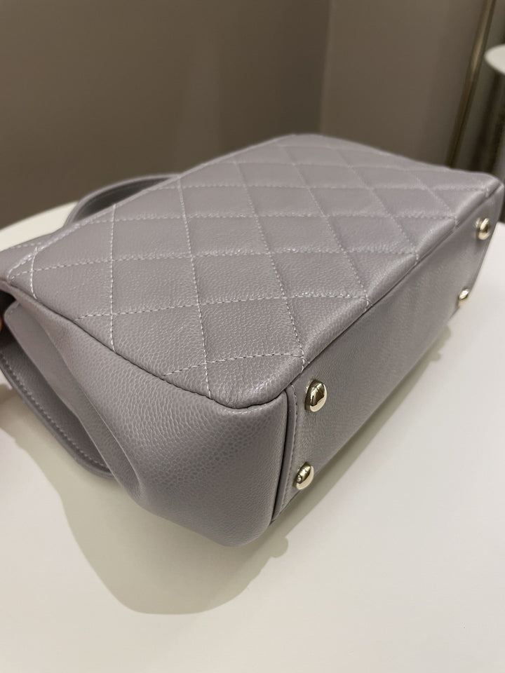 Chanel Business Affinity Flap Grey Caviar