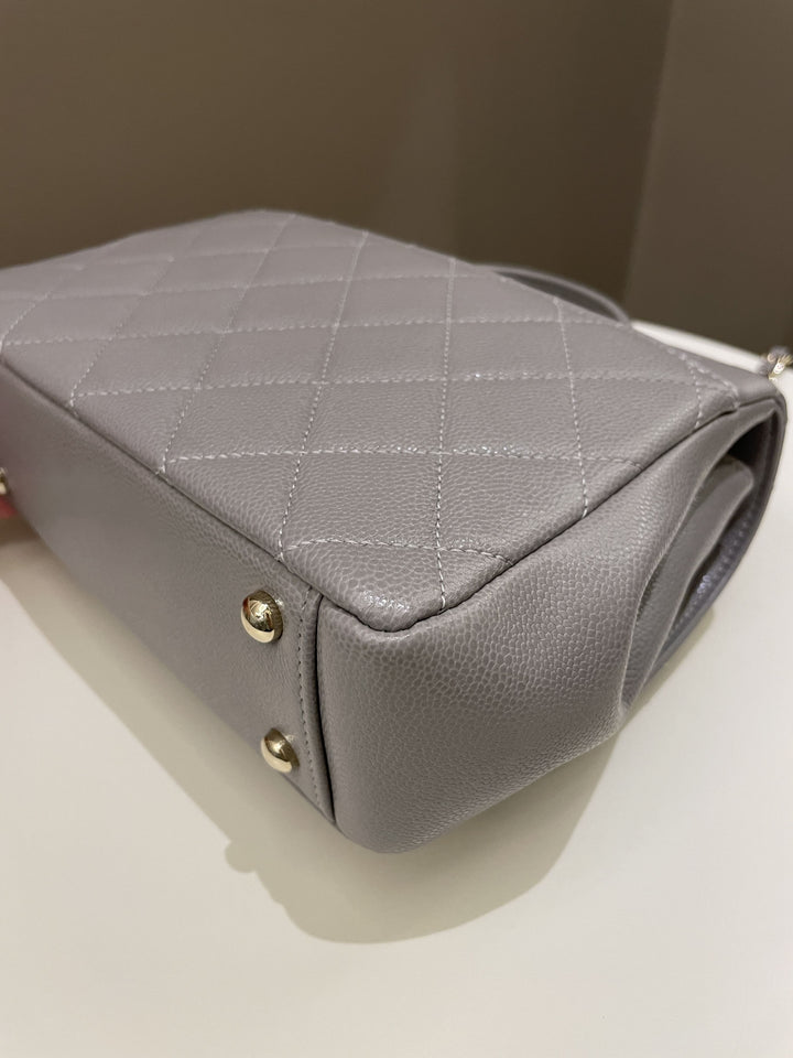 Chanel Business Affinity Flap Grey Caviar