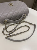 Chanel Business Affinity Flap Grey Caviar