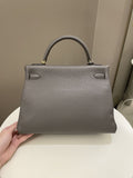 Hermes Kelly Retourne 32 Gris Etain Togo