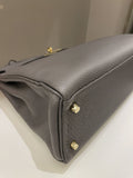 Hermes Kelly Retourne 32 Gris Etain Togo