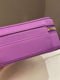 Chanel Filigree Vanity Case Purple Caviar