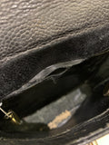 Chanel Vintage Quilted Cc Belt Bag Black Caviar
