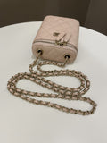 Chanel 21C Quilted Vanity Vertical Beige Caviar