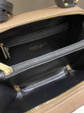 Chanel Filigree Vanity Case Dark Beige Caviar