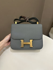 Hermes Constance 24 Vert Amande Epsom